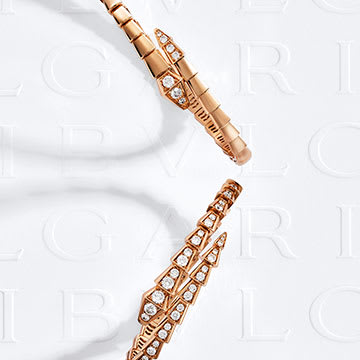 Serpenti Viper 18 kt rose gold bracelets.