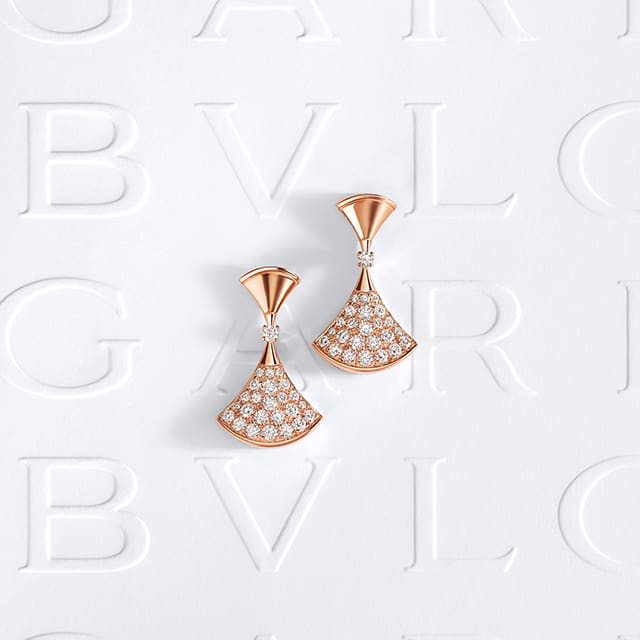 Divas' Dream earrings with diamonds.