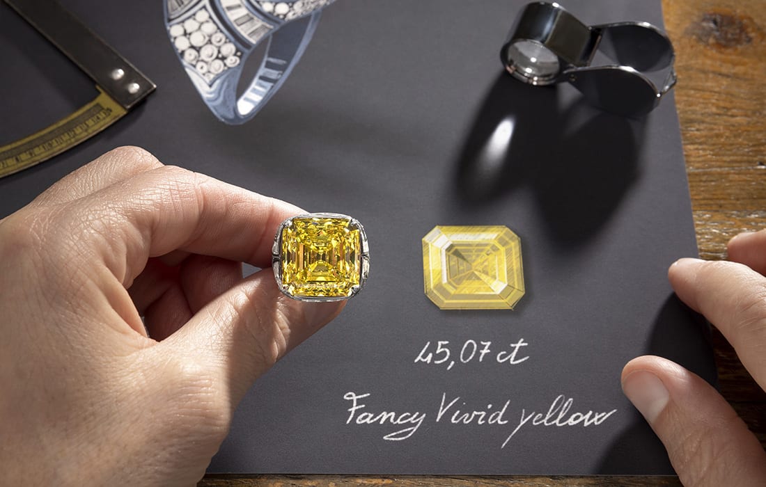 Essence of Yellow ring, craftsmanship shot.