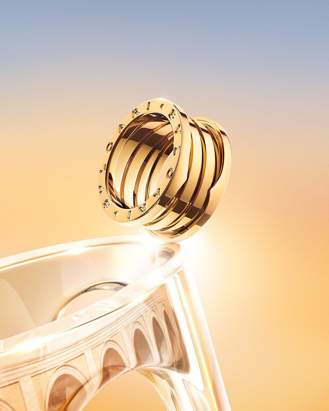Bzero1 yellow gold ring, Magnificent Icons.