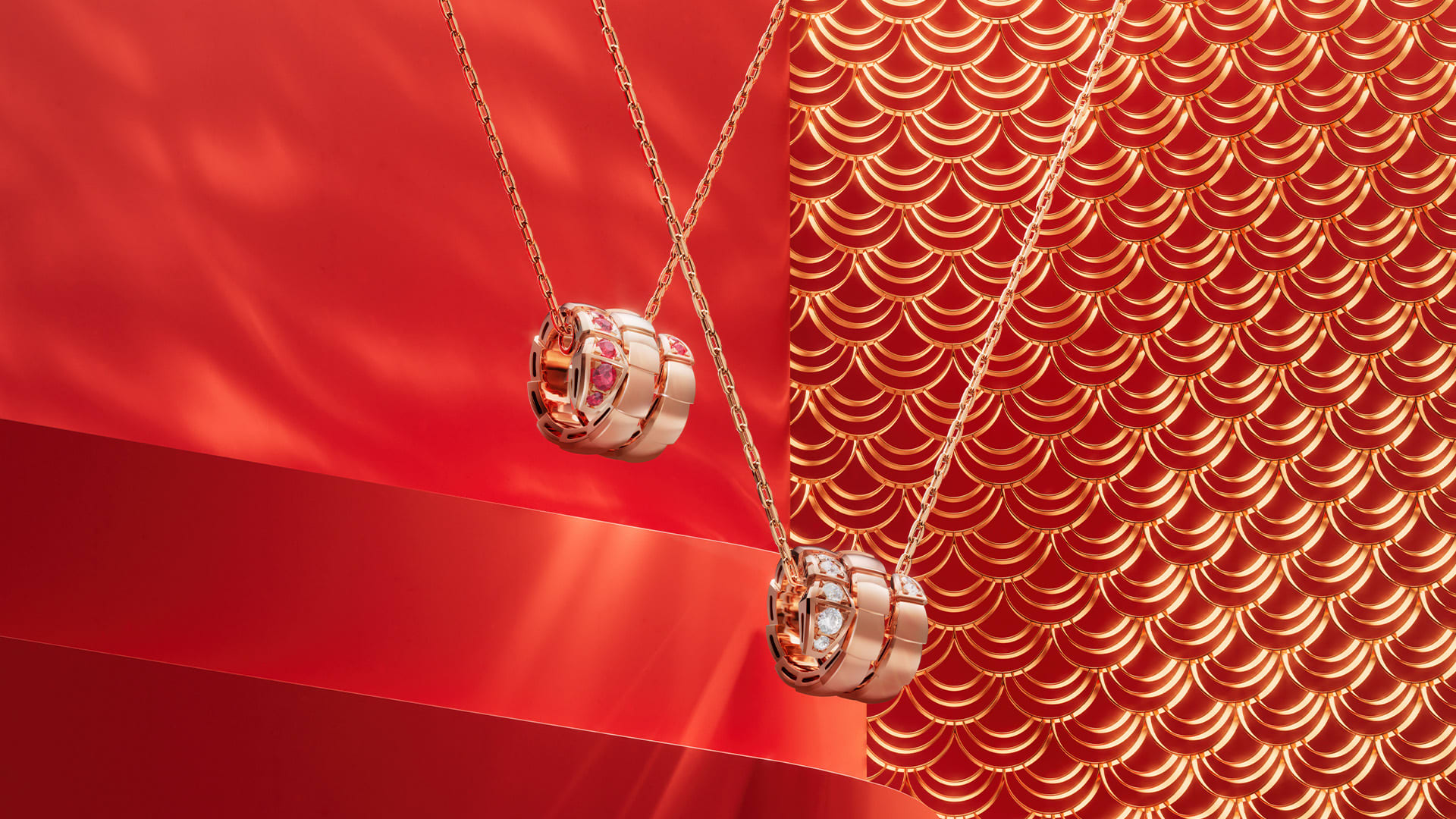 Picture representing Serpenti Viper necklaces.