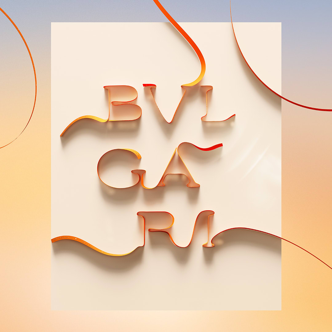 Ribbon Bvlgari Logo