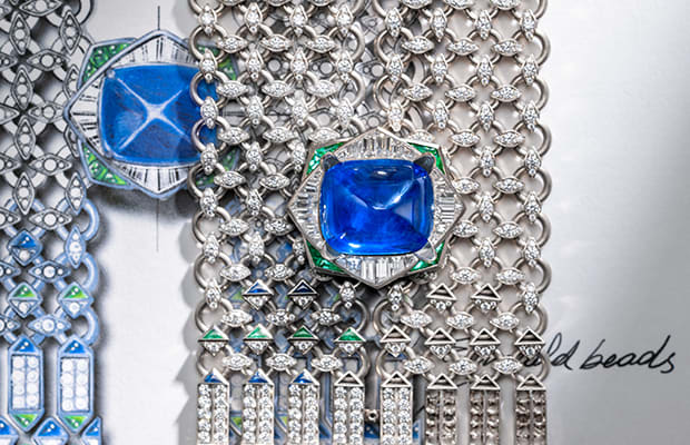 Making of Seres Scarf Necklace, Eclettica High Jewellery collection.