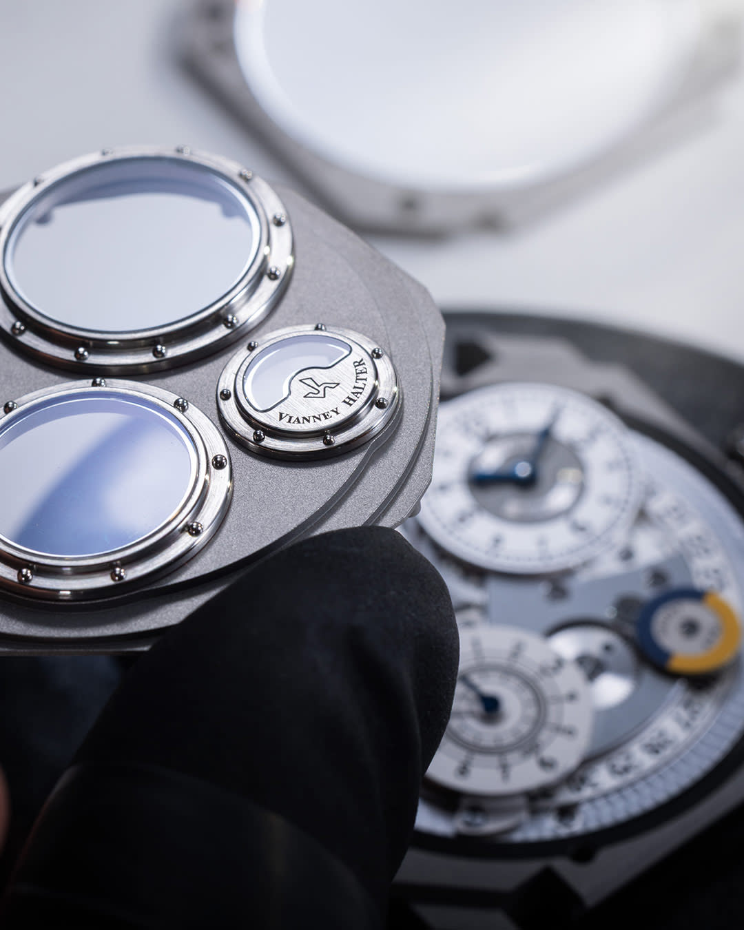 Octo Finissimo Dual Time craftsmanship shot.