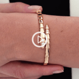 Rose gold Serpenti Viper Bracelet with  ct Diamonds | Bulgari Official  Store