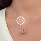 Get Rose Gold Floral Minimalistic Necklace at ₹ 788